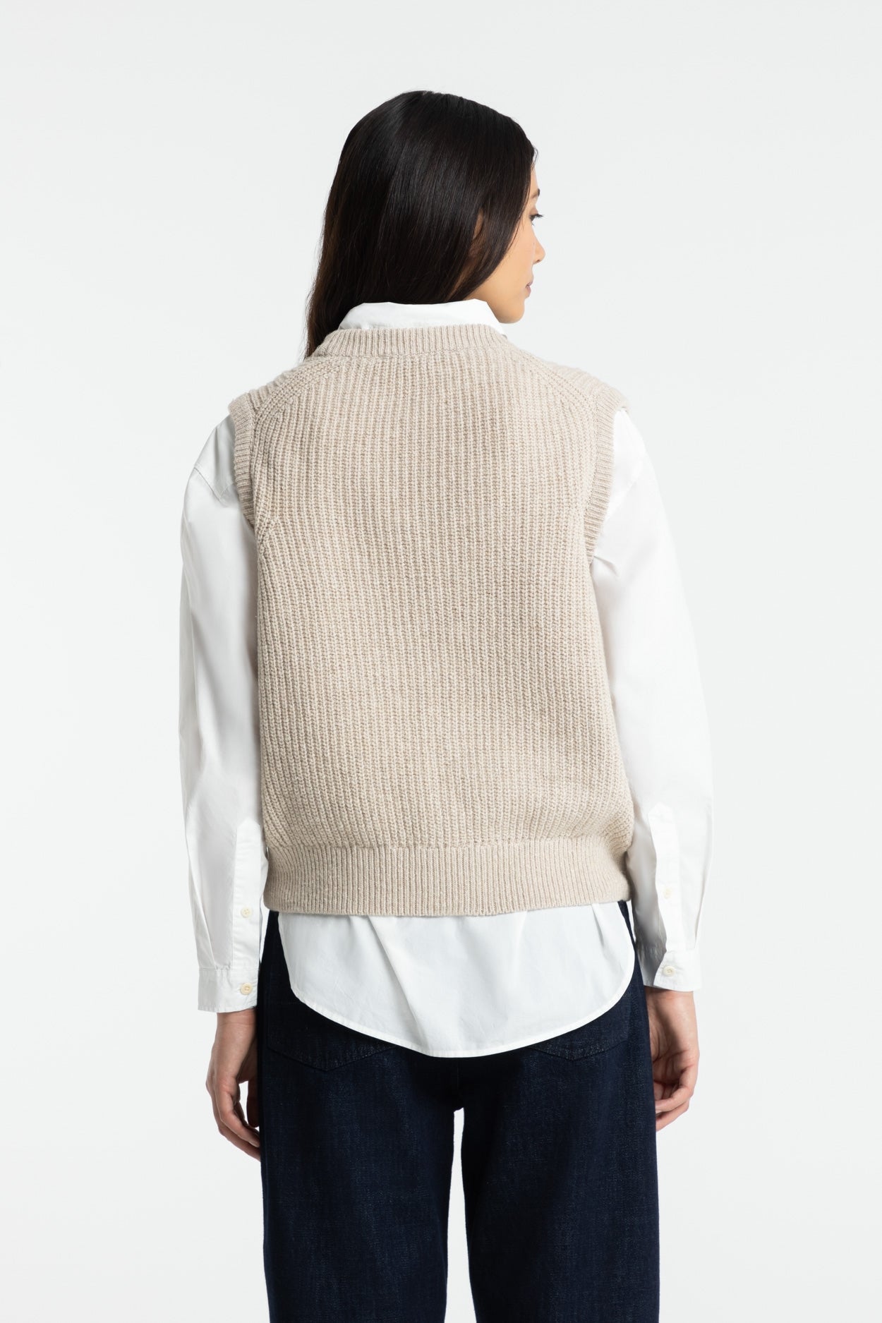 Nimyo Recycled Wool Vest Fog
