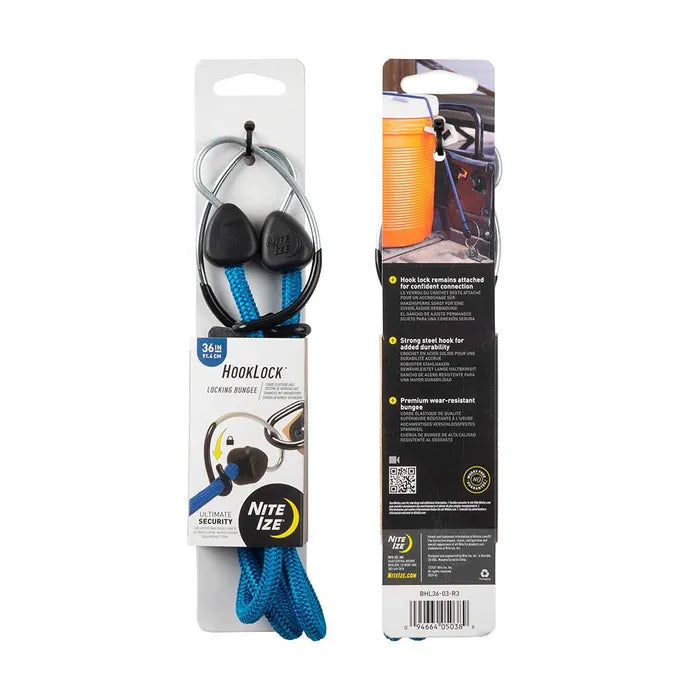 Gummistropp 92cm HookLock Locking Bungee Blue