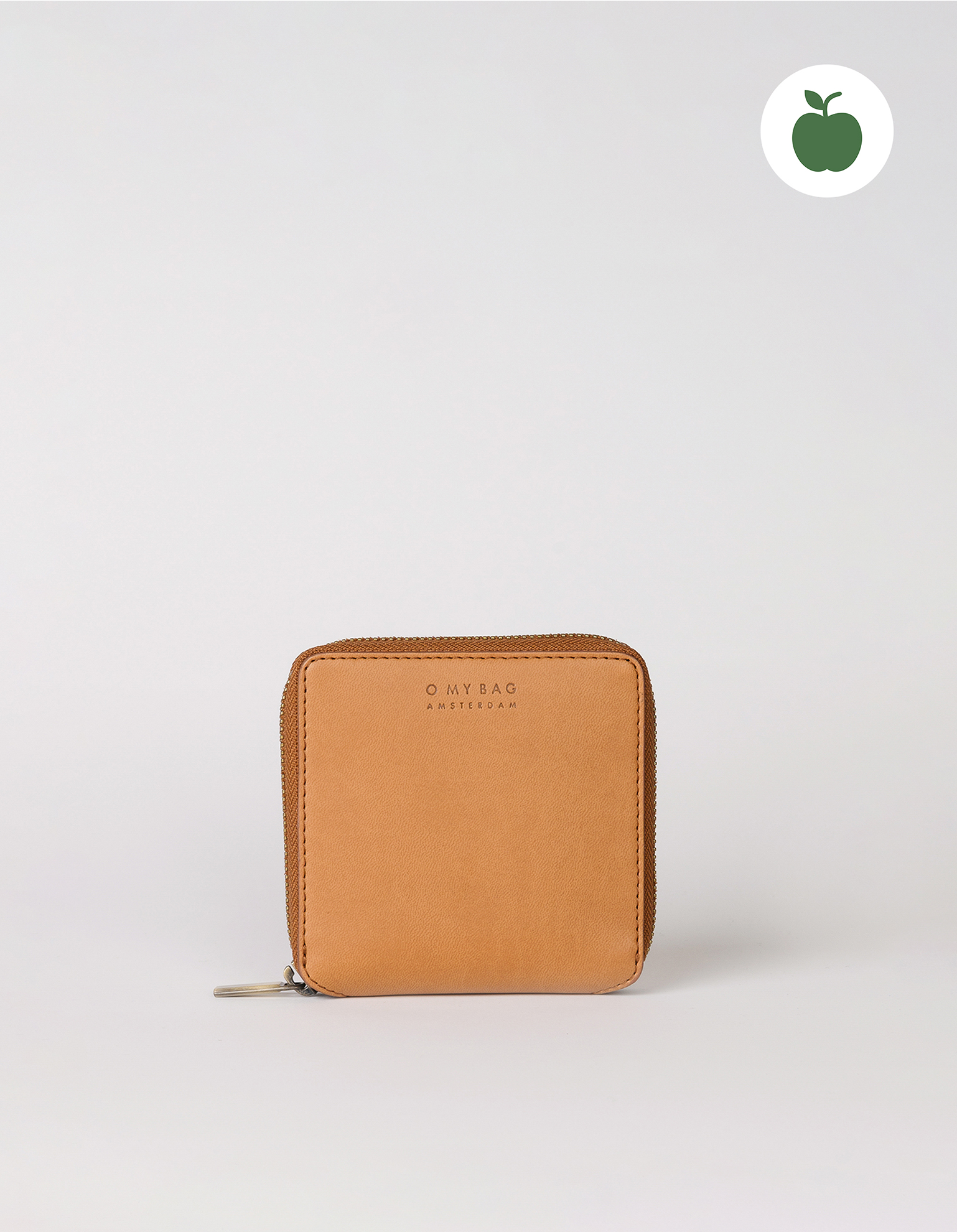 Sonny Square Wallet Apple Leather Cognac - O MY BAG