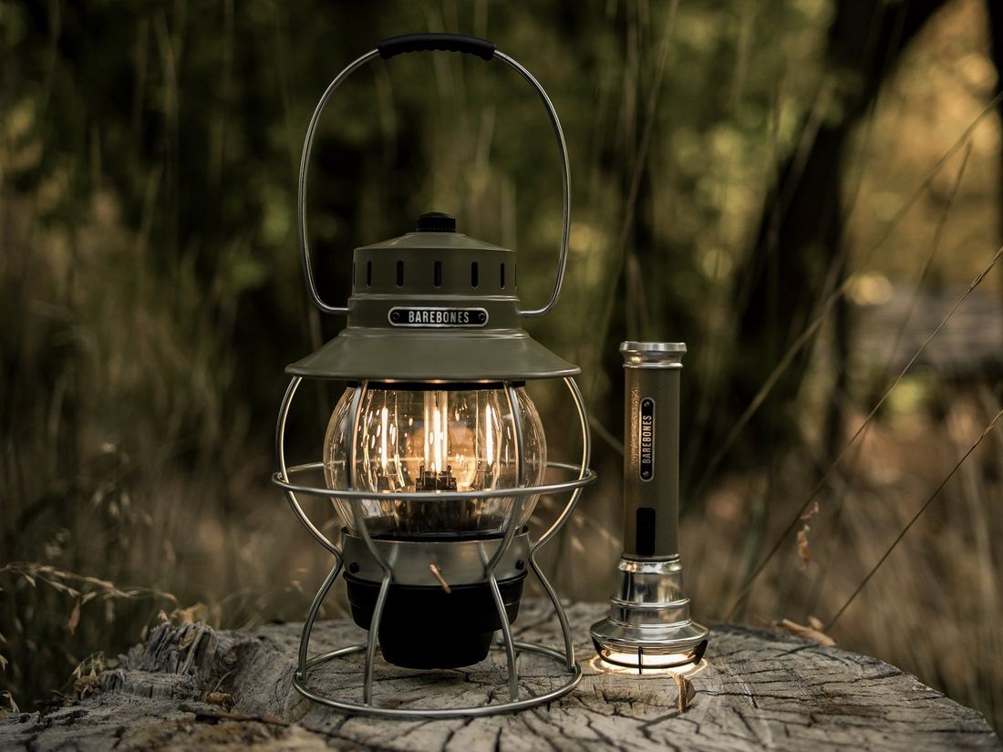 Railroad Rechargeable Lantern Olive Drab - BAREBONES