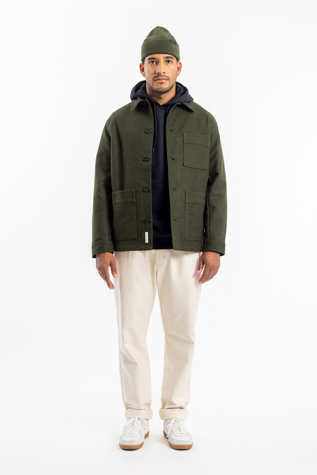 Moleskin Organic Cotton Jacket Olive - ROTHOLZ