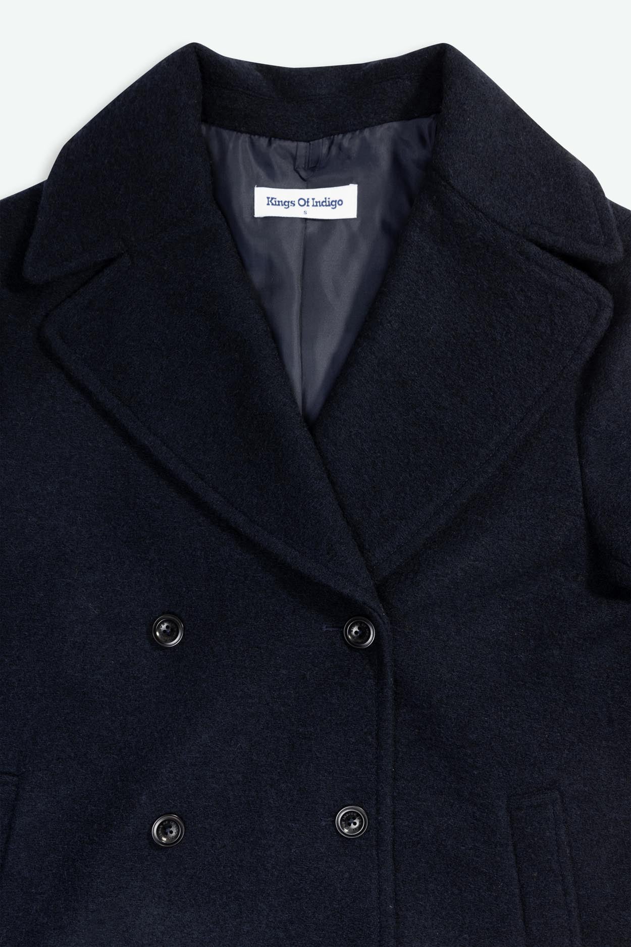Onna Recycled Wool Coat Maritime Blue