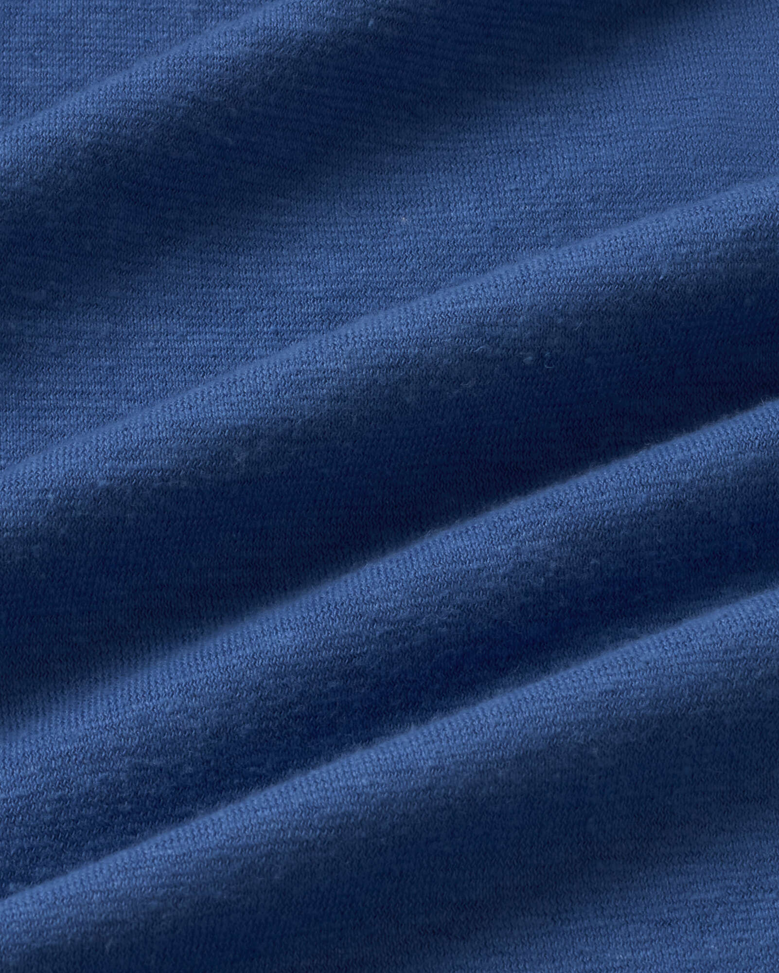 Hemp Roy Big Collar T-shirt Light Cobalt