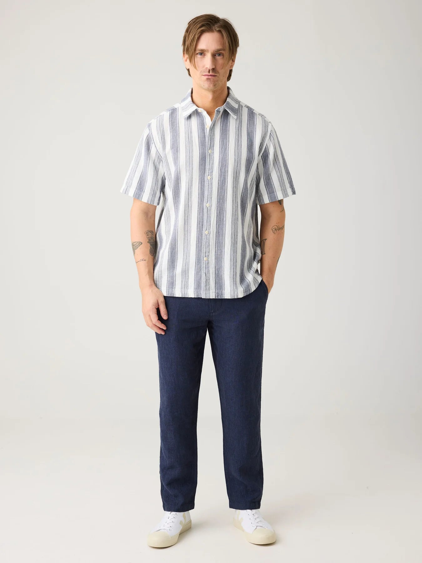 Chuck Regular Linen Pants Total Eclipse