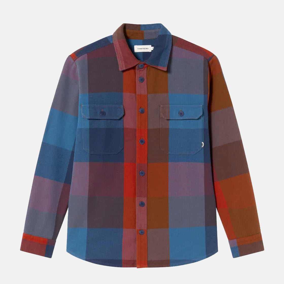 Lucas Heavy Overshirt Berry Checks - THINKING MU