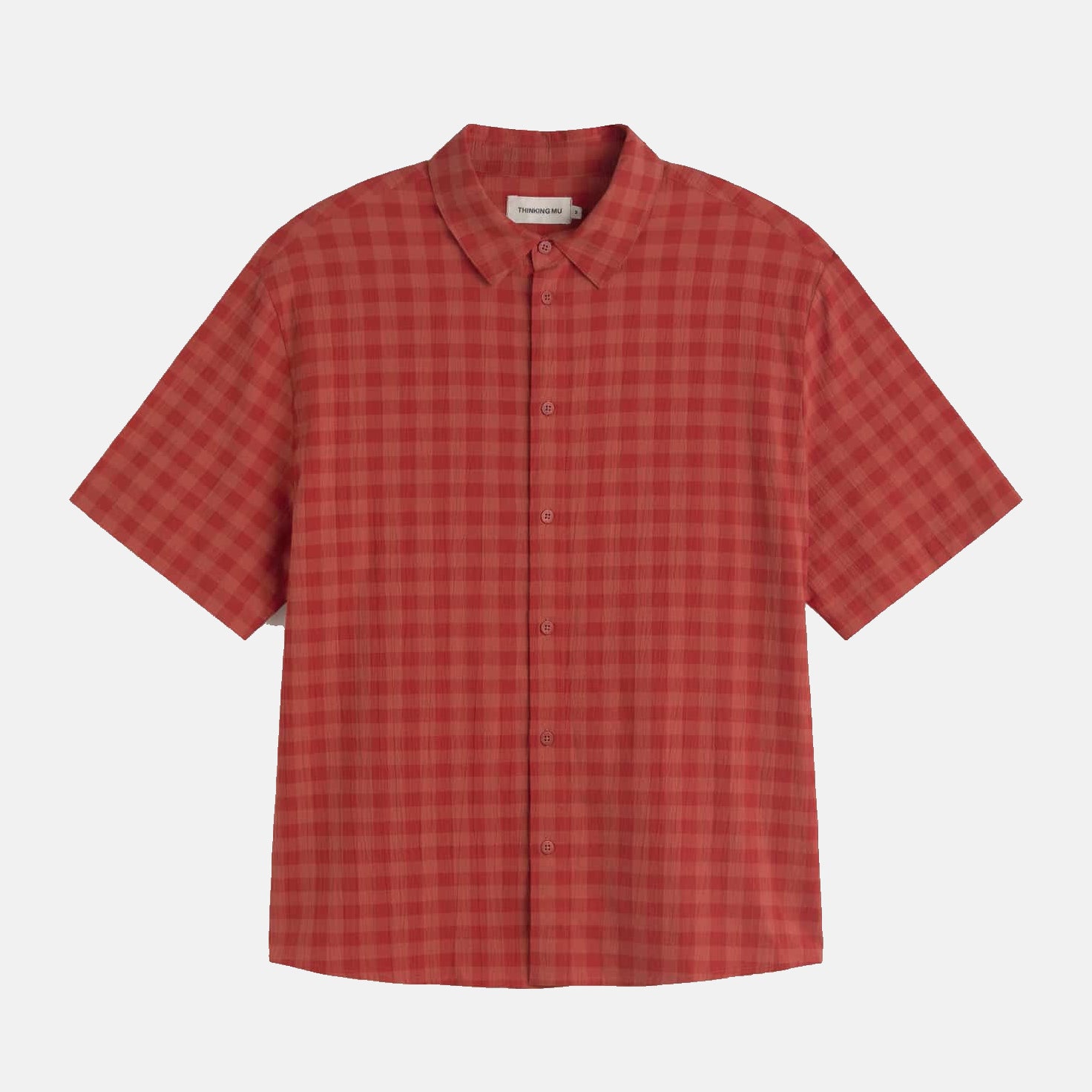 Paddy Seersucker Shortsleeve Shirt Red