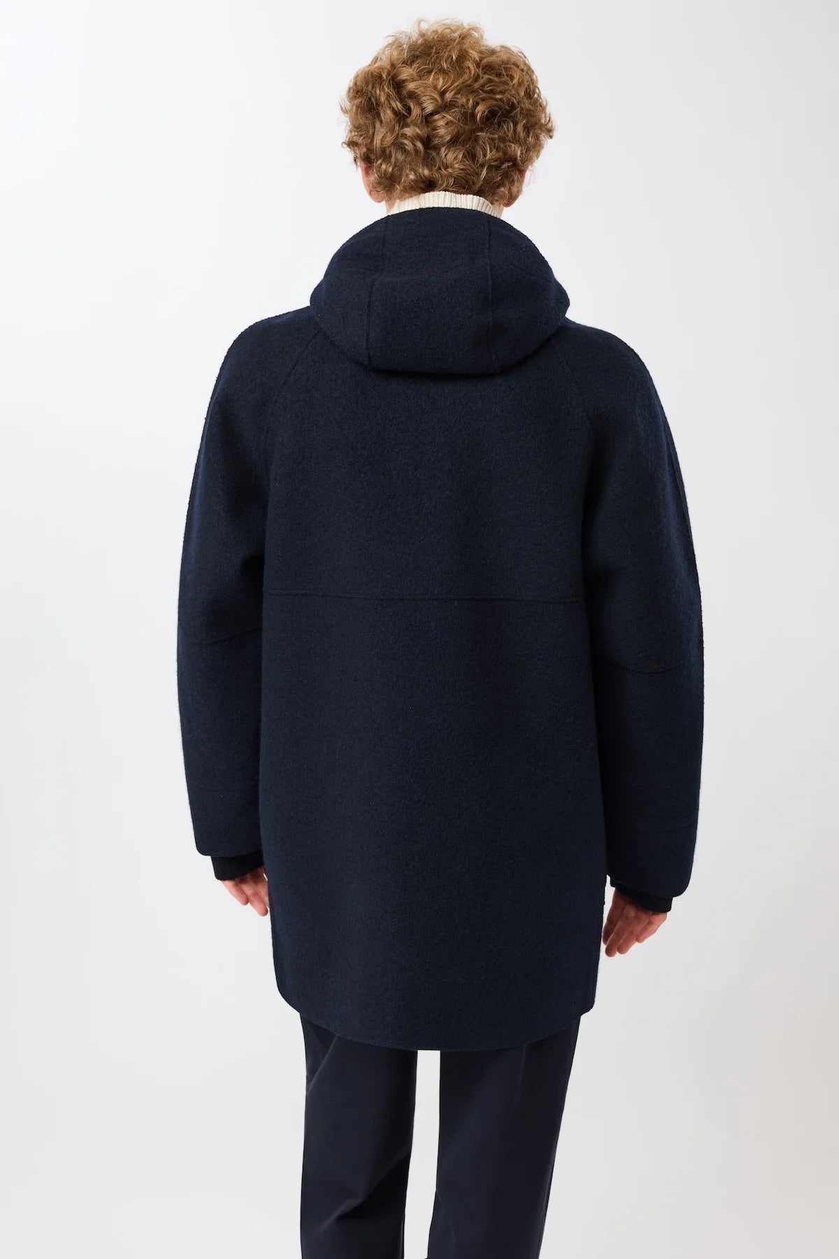 Parka Organic Wool Membrane Tecno Felt Navy