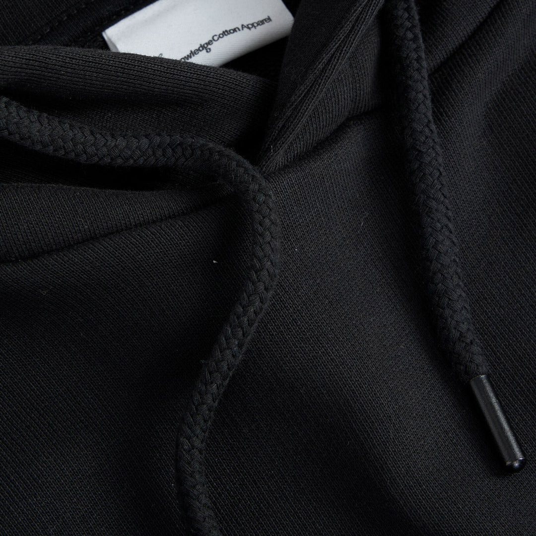 Hoodie Jet Black - KNOWLEDGE COTTON APPAREL