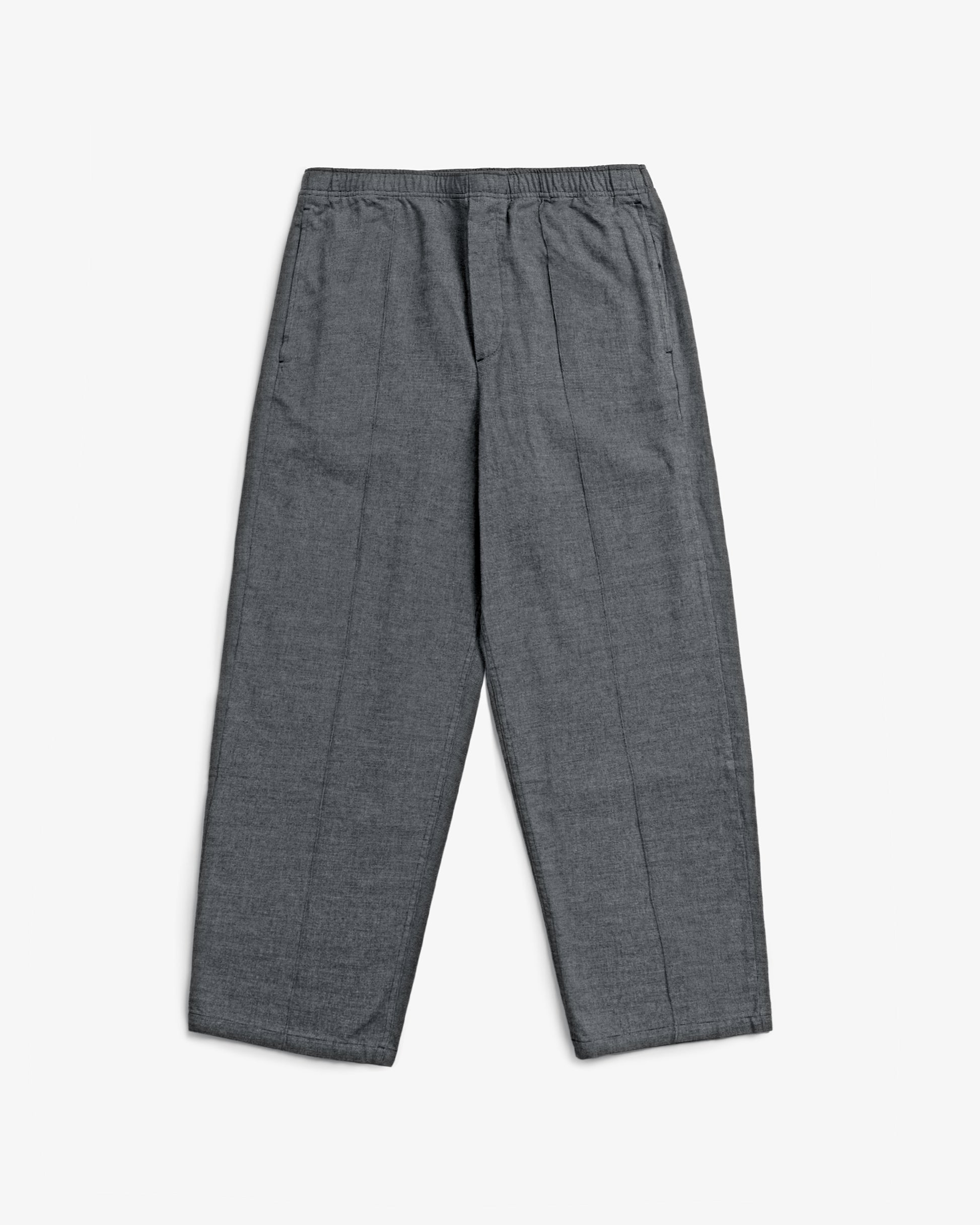 Pleated Wide Pant Spotted Black