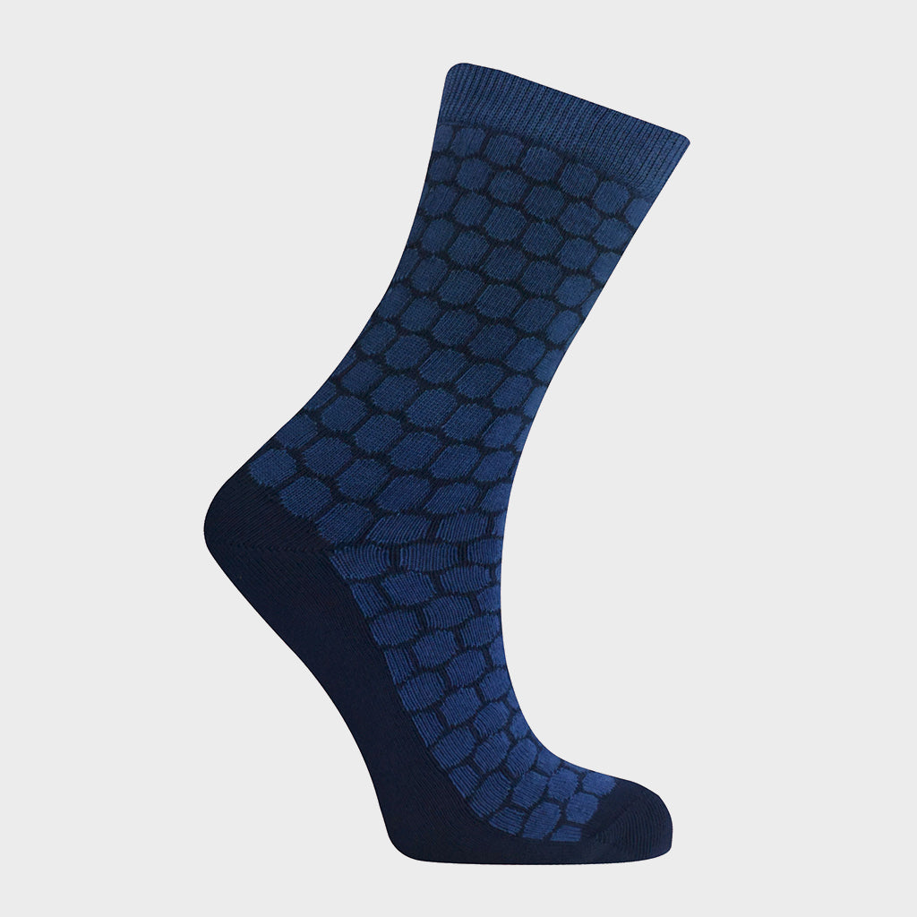 Dots Organic Cotton Socks Blue - KOMODO