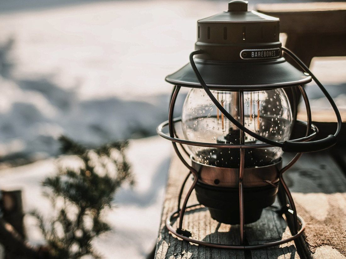 Railroad Rechargeable Lantern Olive Drab - BAREBONES