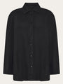 Linen & EcoVero Mix Relaxed Shirt Black