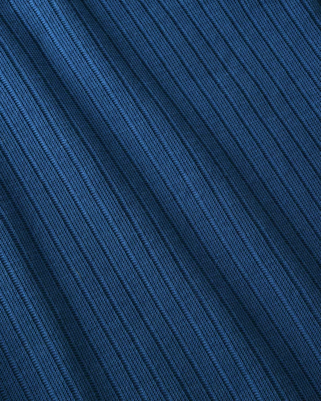 Heavy Ribbed Longsleeve Mockneck Royal Blue