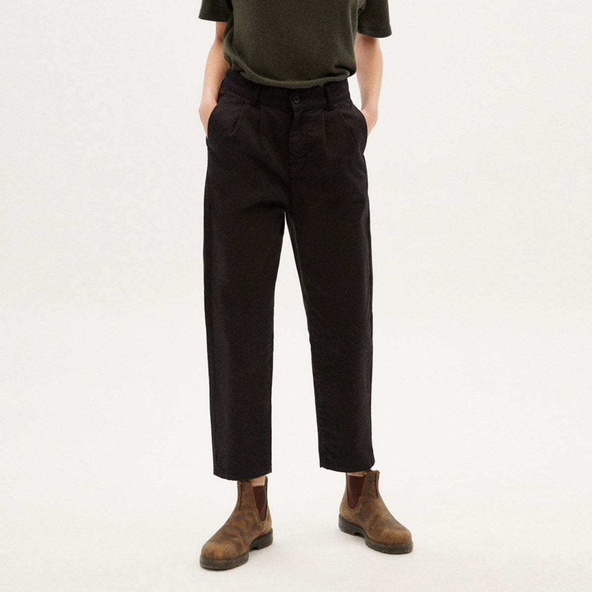 Rina Pants Black - THINKING MU