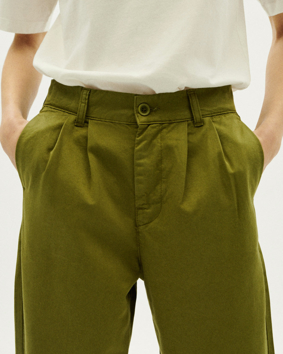 Rina Pants Forest Green - THINKING MU