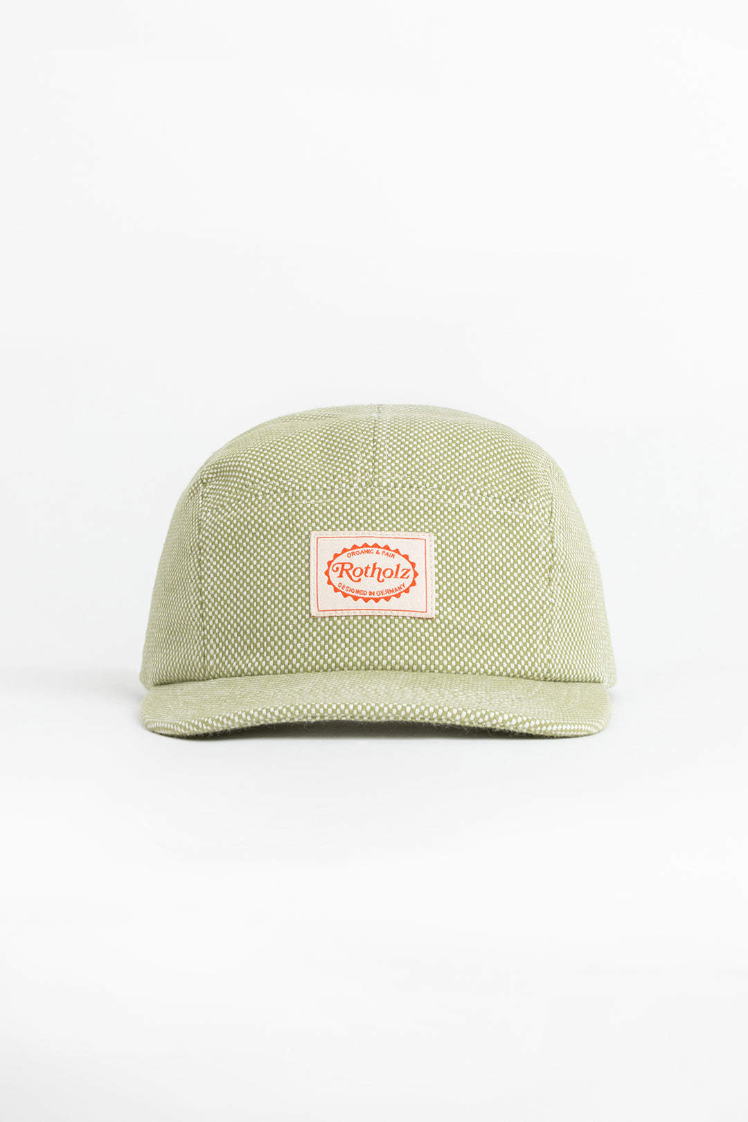 Retro 5-panel Organic Cotton Green Check - ROTHOLZ