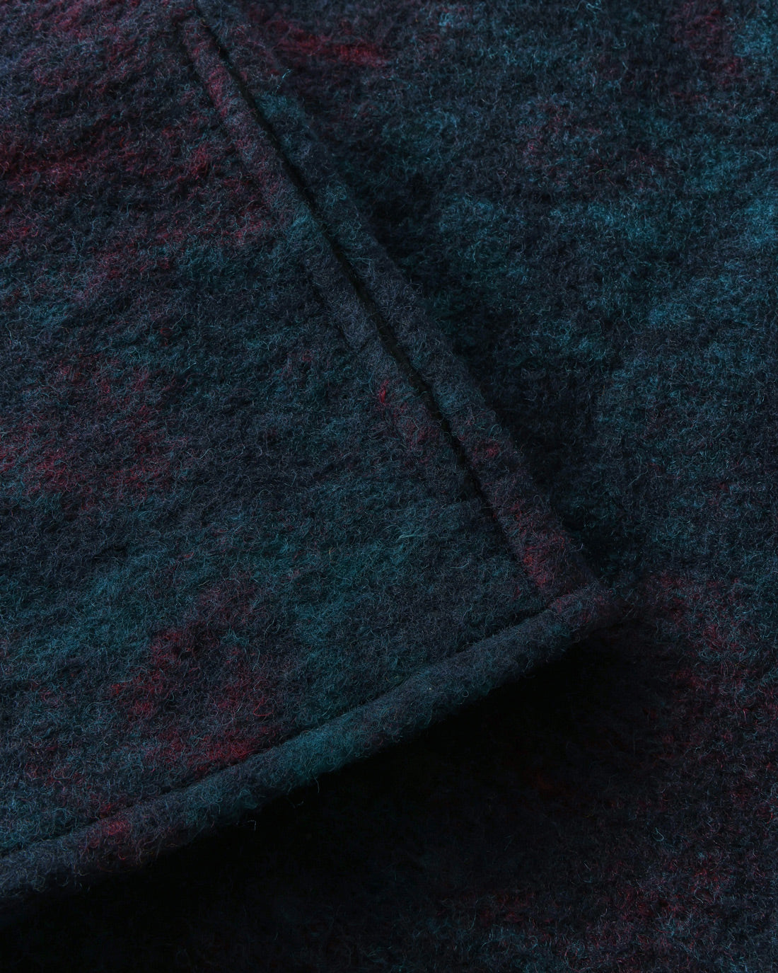 Button-Down Wool Vest Unisex Dark Watercolor