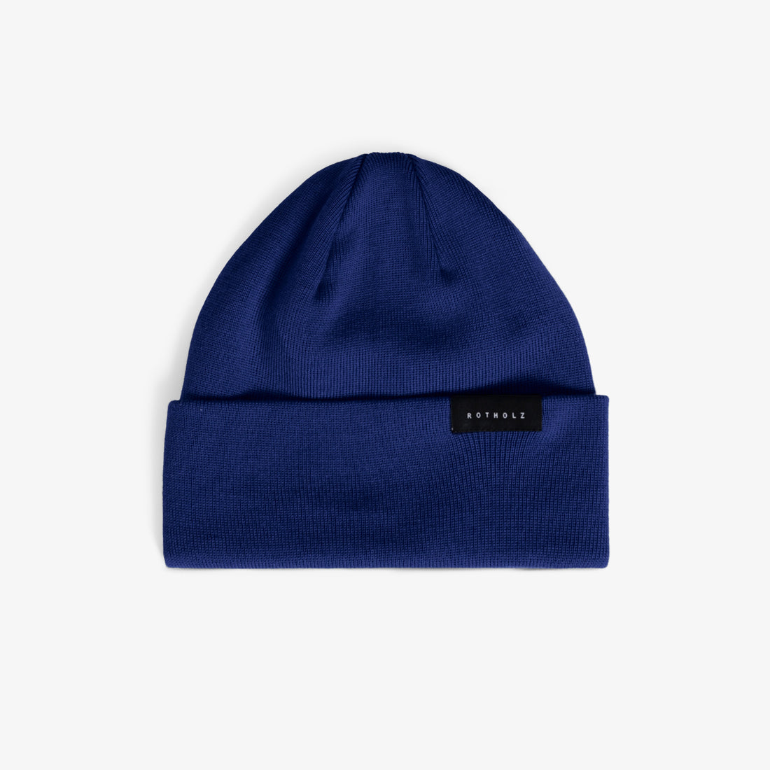 Classic Fine Knit Merino Wool Beanie Royal Blue