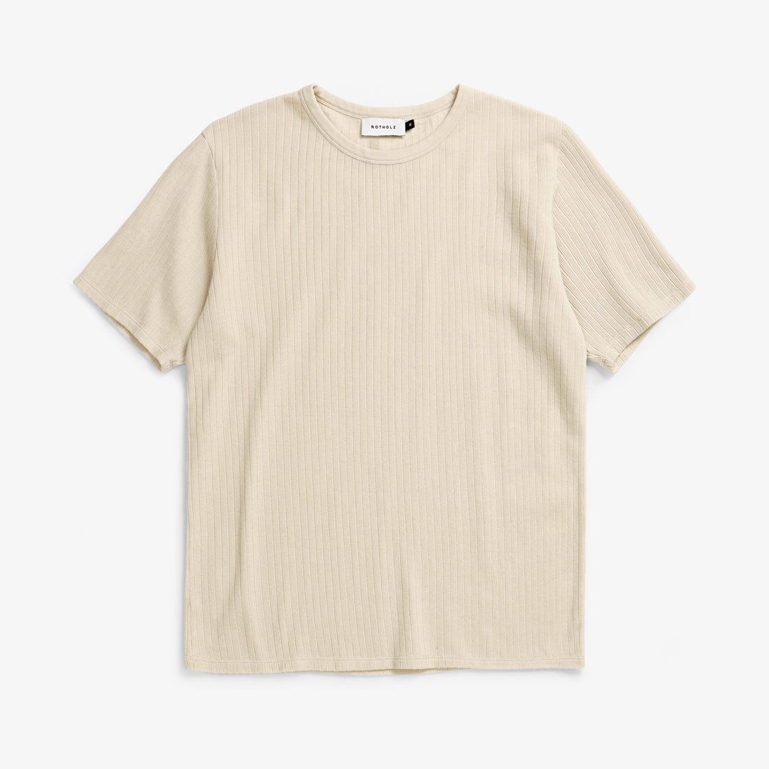 Heavy Ribbed T-shirt Soft Sand