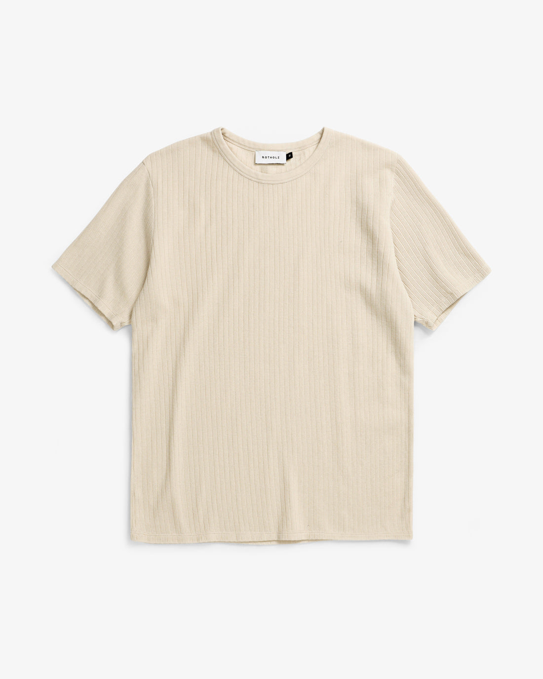 Heavy Ribbed T-shirt Soft Sand