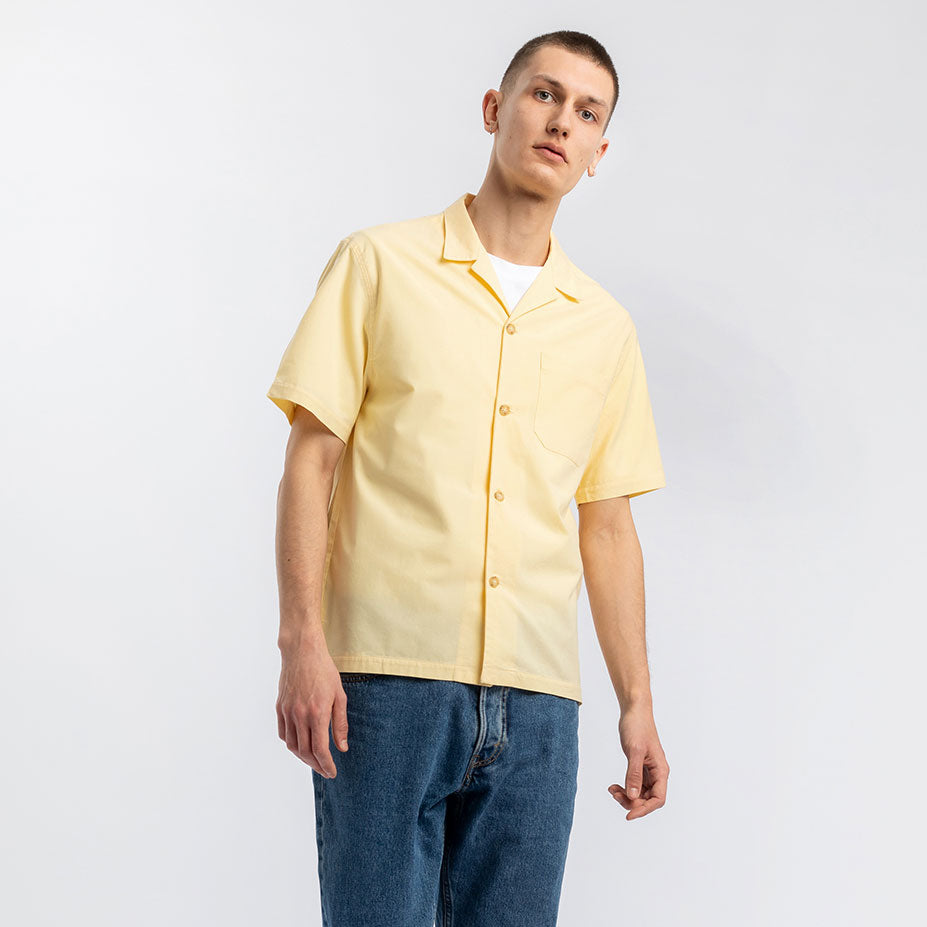 Bowling Shirt Organic Unisex Lemon Yellow - ROTHOLZ