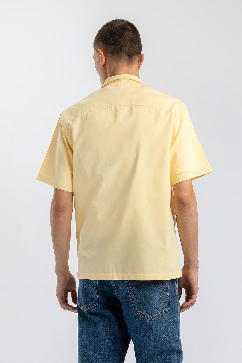 Bowling Shirt Organic Unisex Lemon Yellow - ROTHOLZ