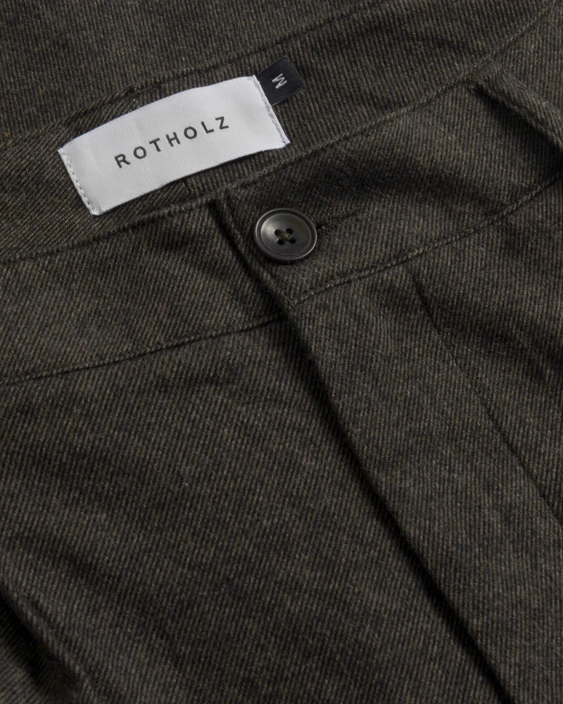 Flannel Everyday Pant Black Brown