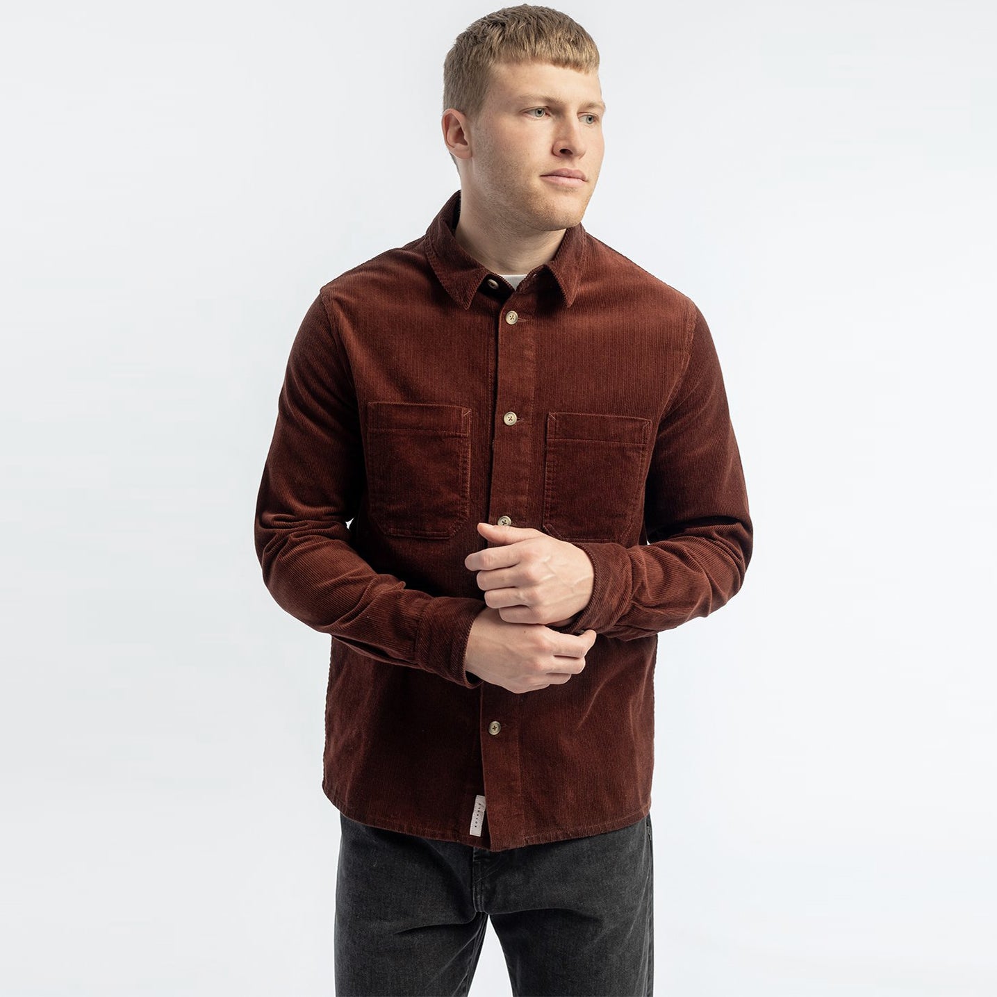 Overshirt Corduroy Chestnut - ROTHOLZ