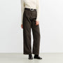 Flannel Pantalone Organic Black Brown