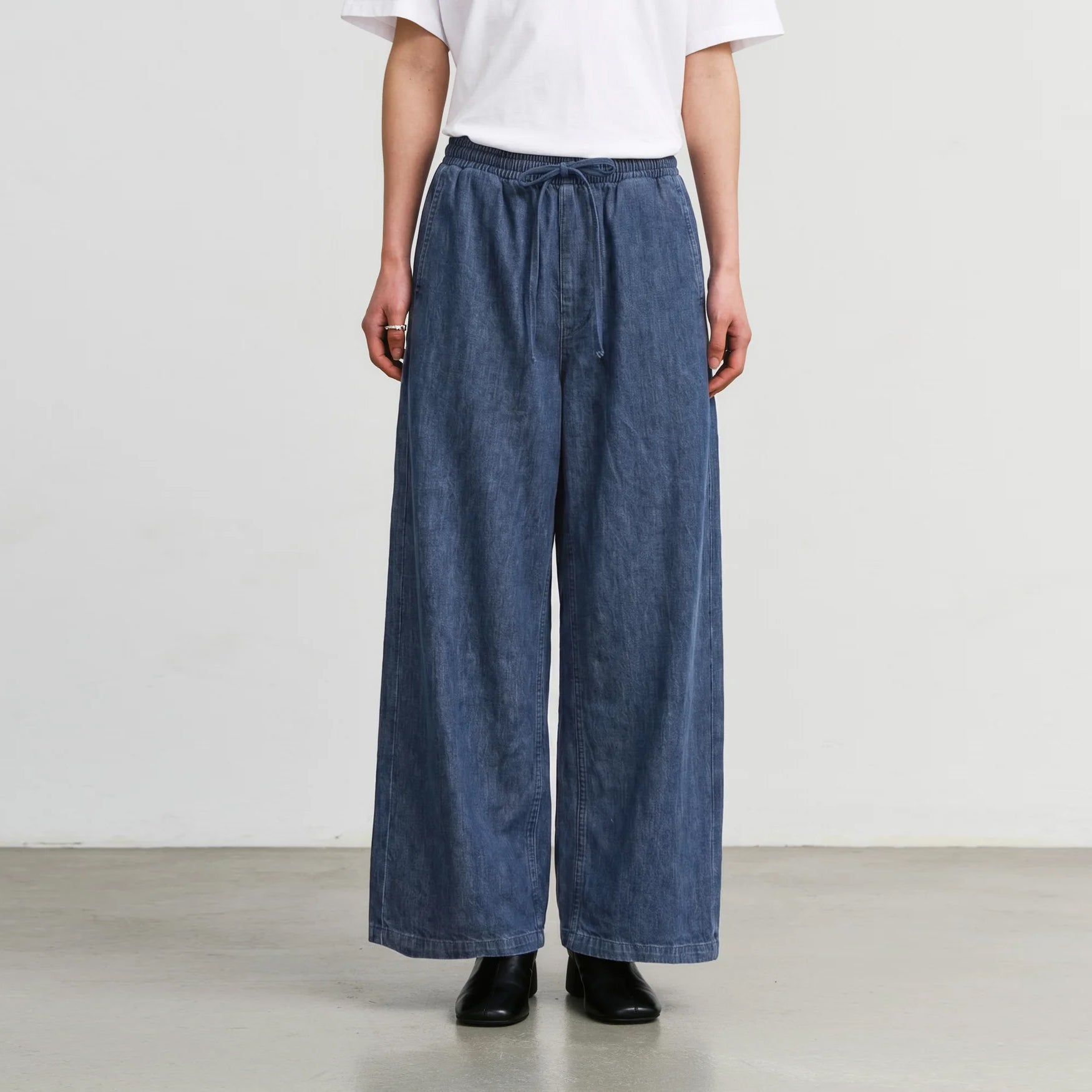 Flared Recycled Denim Pants