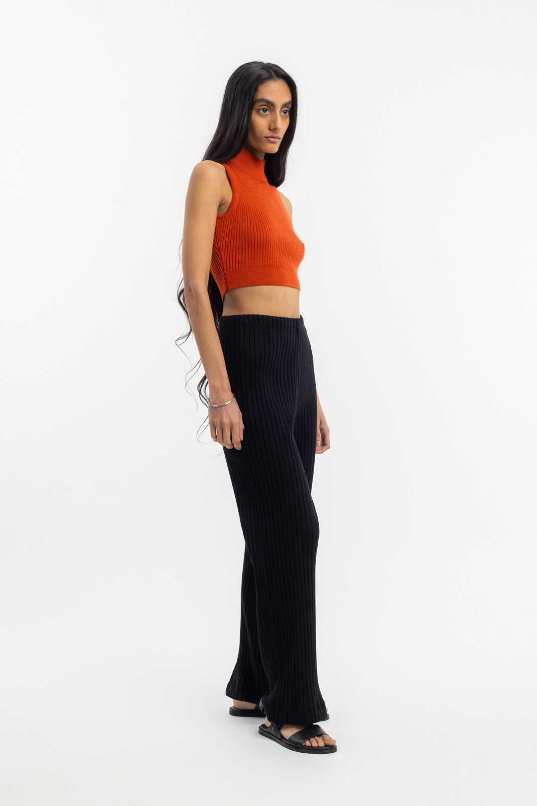 Ribbed Lounge Pants True Black - ROTHOLZ