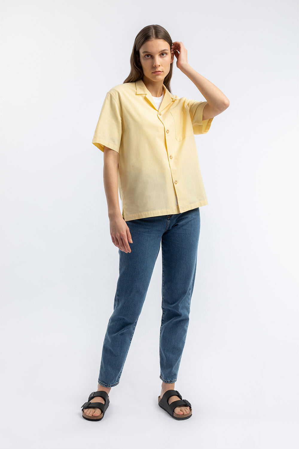Bowling Shirt Organic Unisex Lemon Yellow - ROTHOLZ