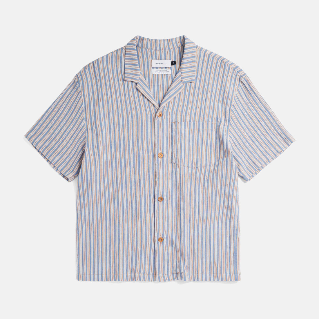 Bowling Unisex Shirt Organic Multi Stripe