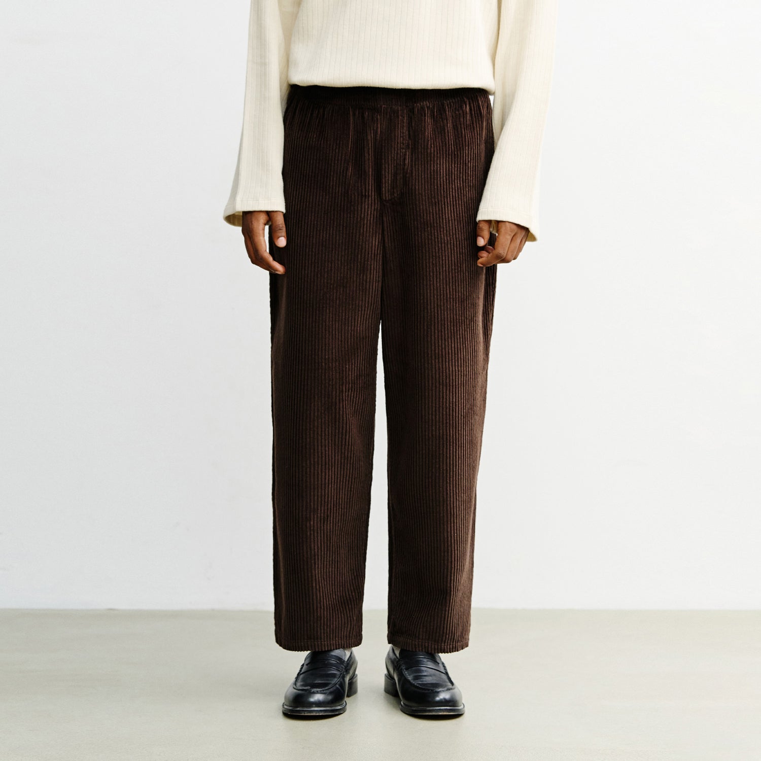 Cord Wide Unisex Pant Chocolate Brown