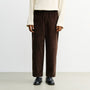 Cord Wide Unisex Pant Chocolate Brown