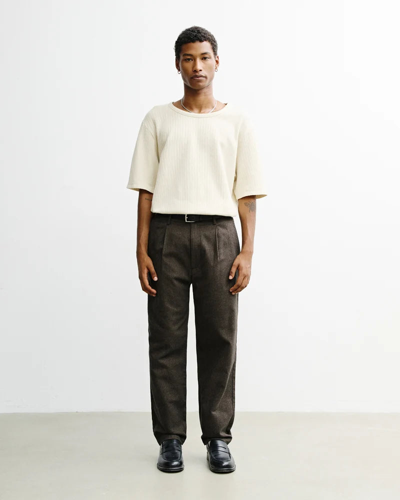 Flannel Everyday Pant Black Brown