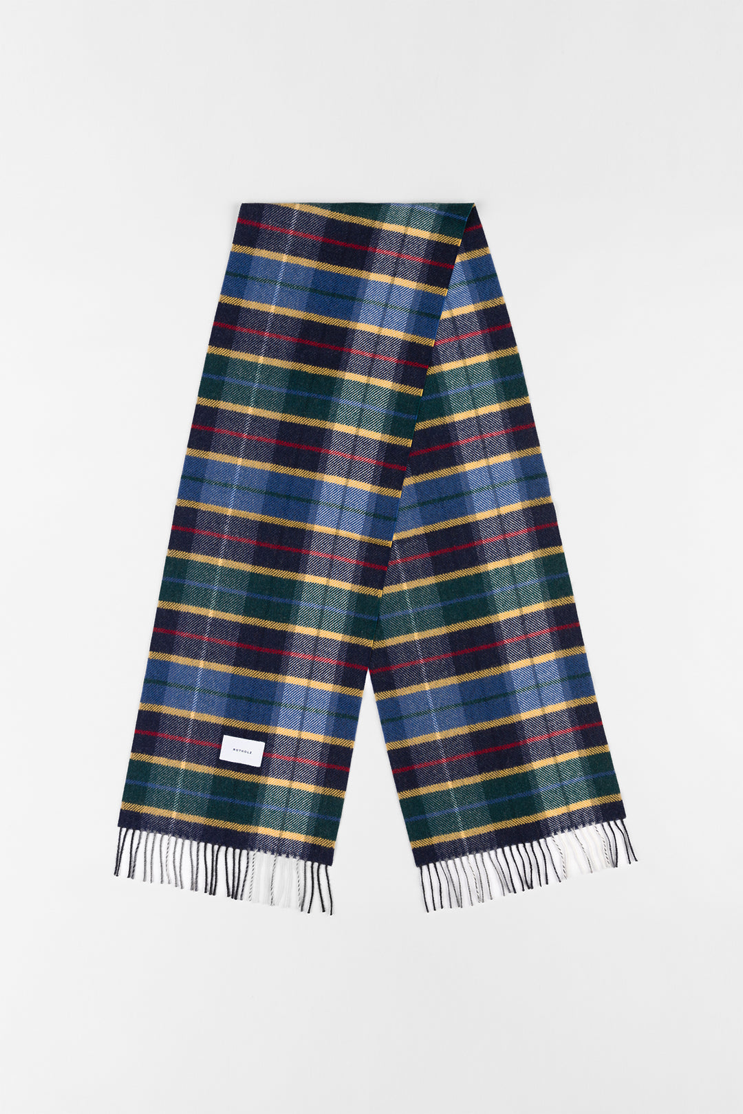 Merino Fine Knit Scarf Check - ROTHOLZ