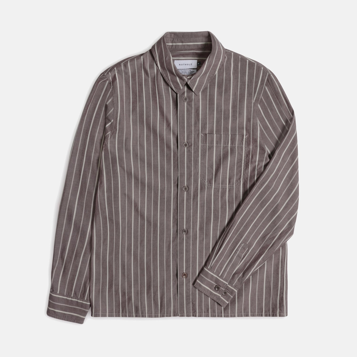 Casual Shirt Brown Stripe