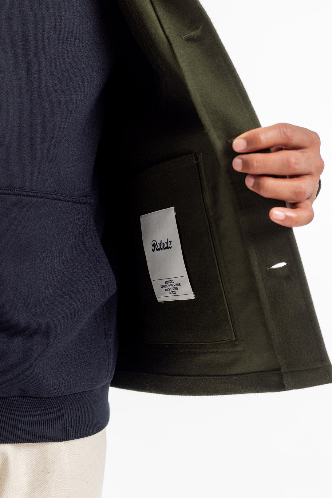 Moleskin Organic Cotton Jacket Olive - ROTHOLZ