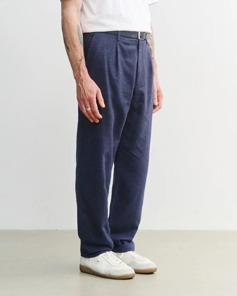 Flannel Everyday Pant Dark Blue