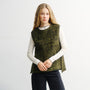 Oversized Organic Wool Vest Green