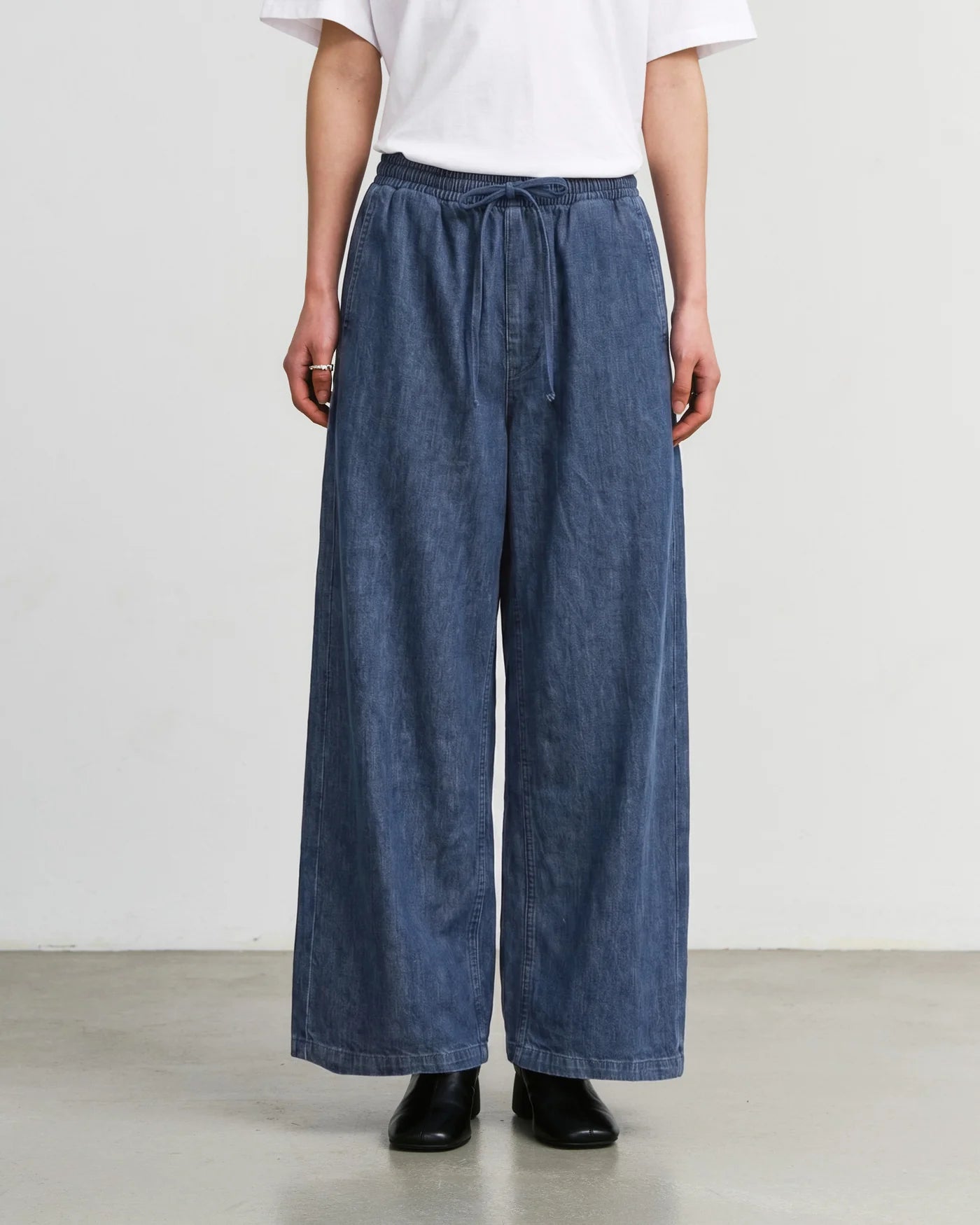 Flared Recycled Denim Pants