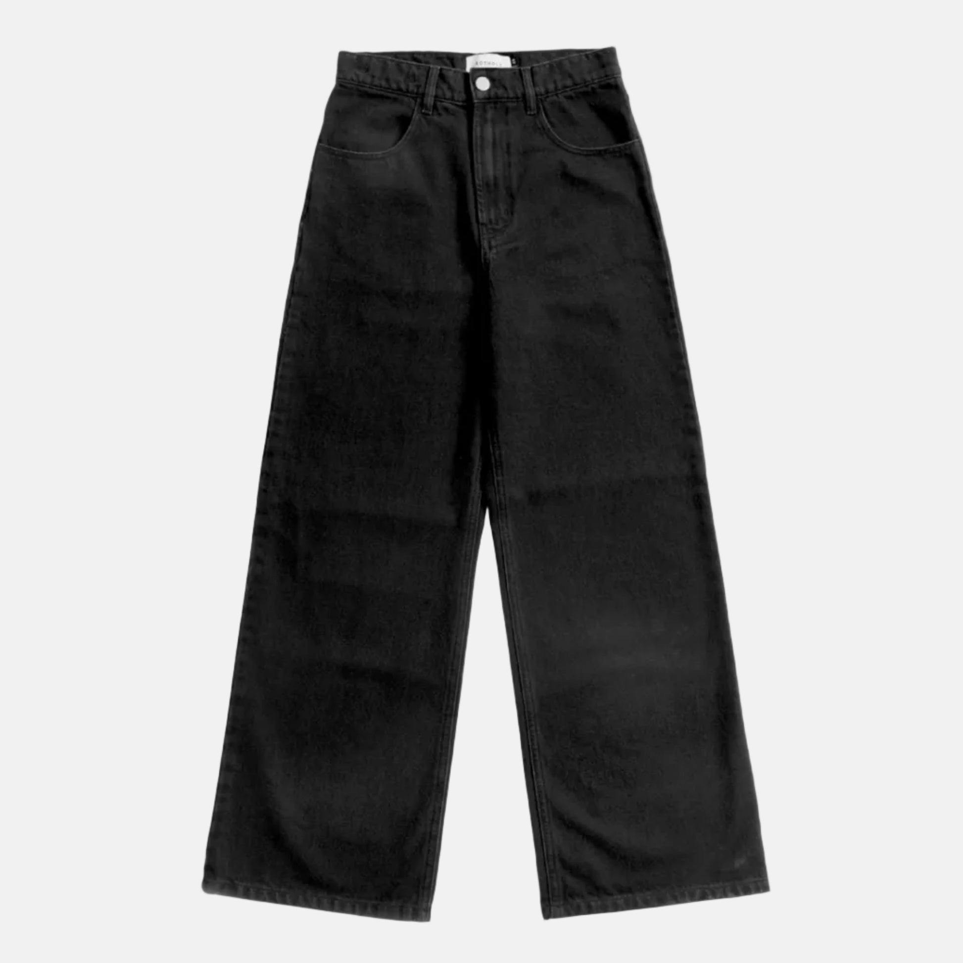 Flared Leg Jeans Organic Cotton Black