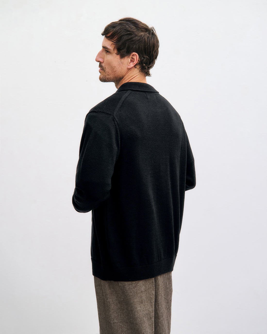 Merino Wool Shirt True Black
