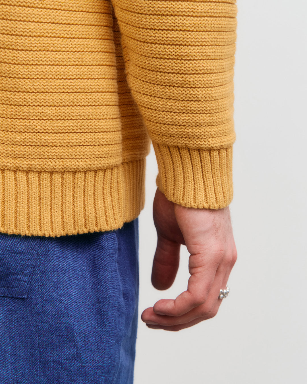 Loose Knit Organic Cotton Pale Orange