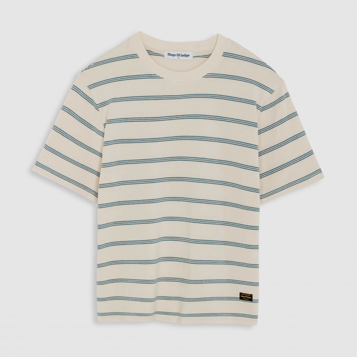Sargon T-shirt Off-White Stripe - KINGS OF INDIGO