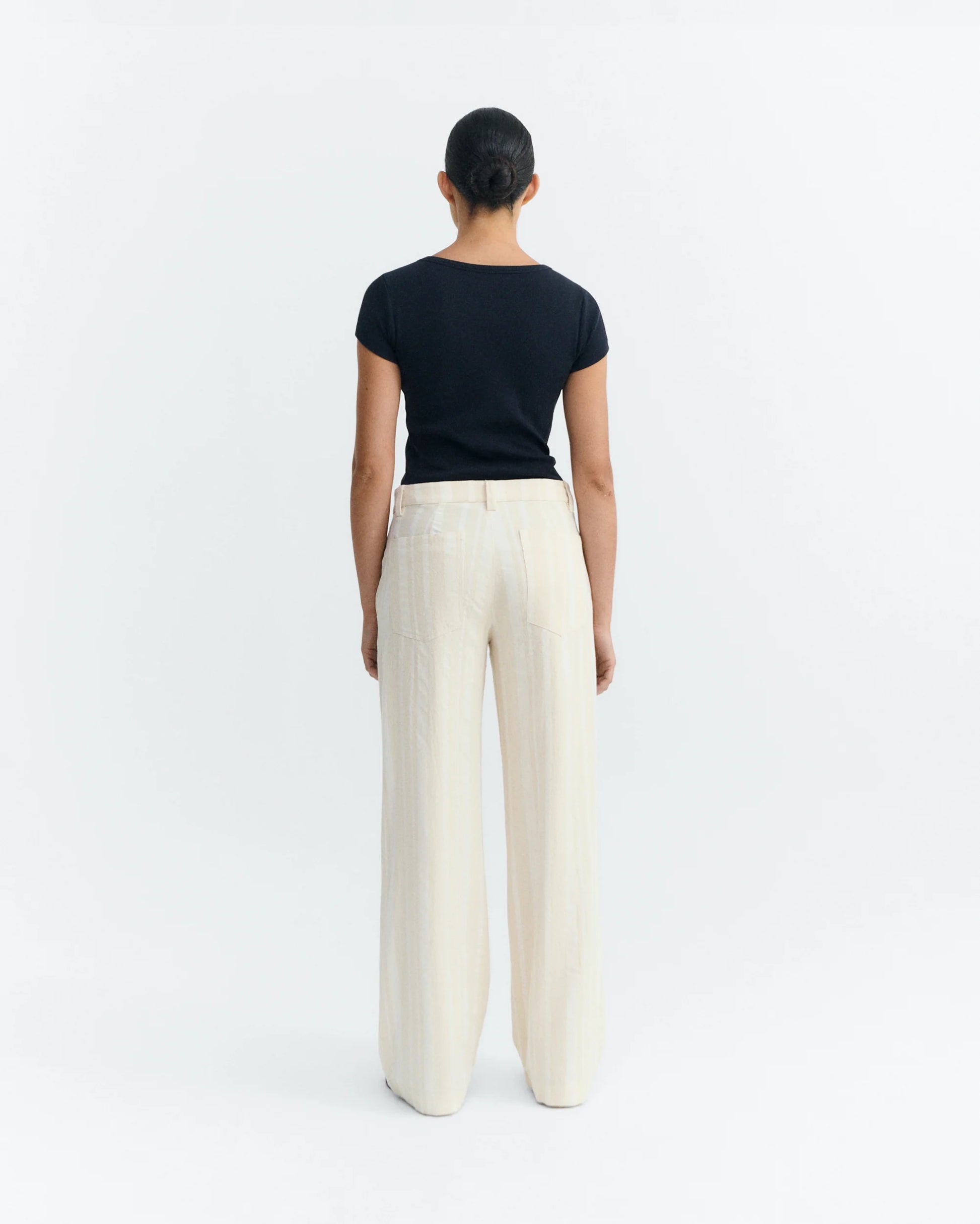 Raw Dappled Stripes Serena Pants