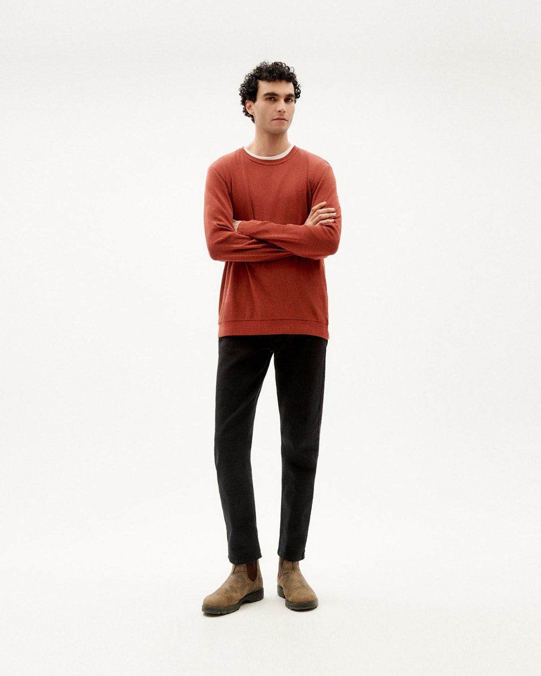 Hampa Långärmad T-shirt Hallon - THINKING MU