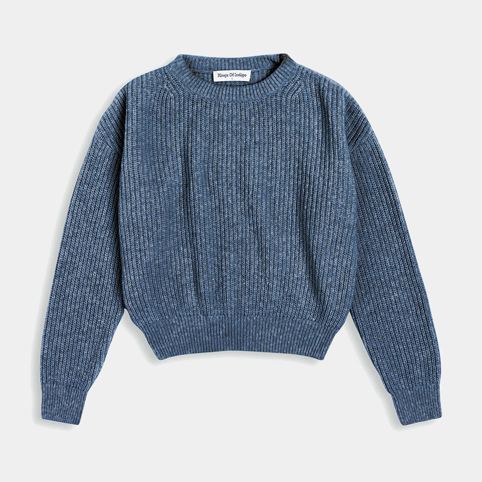 Silvia Recycled Wool Knit Prusse Blue