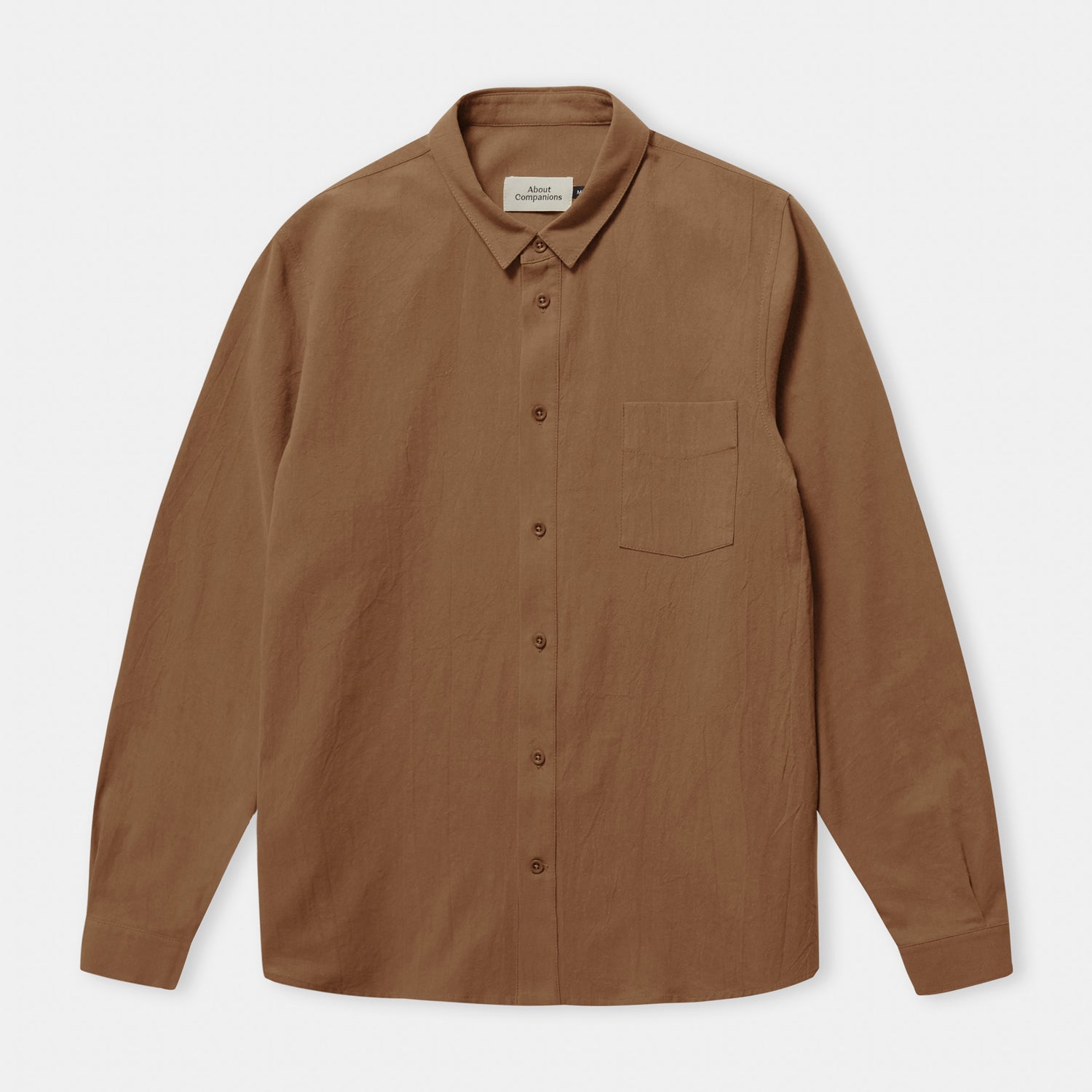 Simon Eco-Crinkle Shirt Caramel
